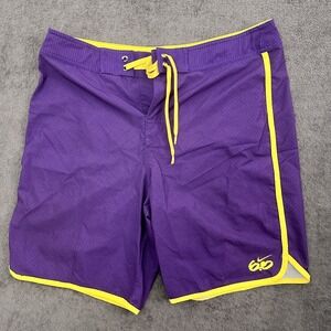Nike 6.0 Surf Board Shorts Swim Trunks Pocket Purple Mens Size 33 Skate